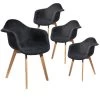 STYGN - Lot De 4 Fauteuils Avec Maille Noire Fils Argentés 1 STYGN - Lot De 4 Fauteuils Avec Maille Noire Fils Argentés -Magasin de meubles de restaurant chaise 8937501