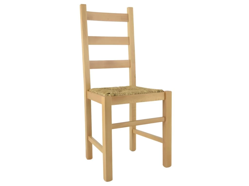 ORTA - Lot De 6 Chaises Naturelles Et Assises En Paille 4 ORTA - Lot De 6 Chaises Naturelles Et Assises En Paille – Image 2