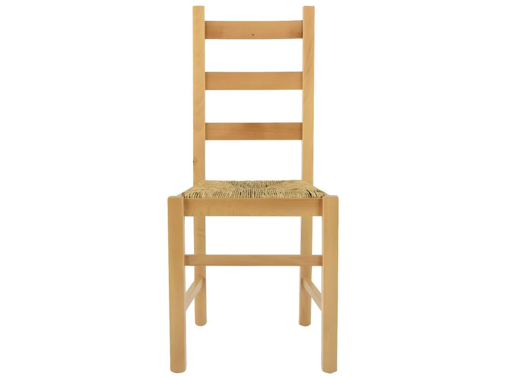 ORTA - Lot De 6 Chaises Naturelles Et Assises En Paille 5 ORTA - Lot De 6 Chaises Naturelles Et Assises En Paille – Image 3