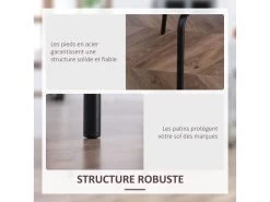 Lot De 2 Chaises Médaillon Style Néo-rétro Piètement Acier Noir Revêtement Tissu Aspect Lin Rose -Magasin de meubles de restaurant chaise 8939879