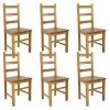 ORTA - Lot De 6 Chaises Teinté Chêne Et Assises En Bois 1 ORTA - Lot De 6 Chaises Teinté Chêne Et Assises En Bois -Magasin de meubles de restaurant chaise 9176169