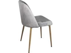 Chaise Scandinave Velours Rembourré DIMA (gris) 10 Chaise Scandinave Velours Rembourré DIMA (gris) -Magasin de meubles de restaurant chaise 9179479