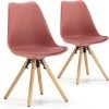 Set De 2 Chaises Salle à Manger Jeff Style Nordique Rouge, 54 Cm X 49 Cm X 84 Cm 2 Set De 2 Chaises Salle à Manger Jeff Style Nordique Rouge, 54 Cm X 49 Cm X 84 Cm -Magasin de meubles de restaurant chaise 9180013