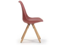 Set De 2 Chaises Salle à Manger Jeff Style Nordique Rouge, 54 Cm X 49 Cm X 84 Cm -Magasin de meubles de restaurant chaise 9180017