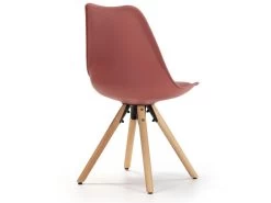 Set De 2 Chaises Salle à Manger Jeff Style Nordique Rouge, 54 Cm X 49 Cm X 84 Cm -Magasin de meubles de restaurant chaise 9180019