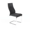 Chaise OLIVIER Design En Métal Et Tissu Coloris Noir - Lot De 4