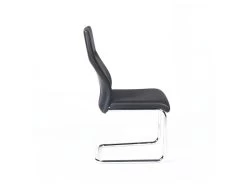 Chaise OLIVIER Design En Métal Et Tissu Coloris Noir - Lot De 4 -Magasin de meubles de restaurant chaise 9181103
