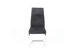 Chaise OLIVIER Design En Métal Et Tissu Coloris Noir - Lot De 4 -Magasin de meubles de restaurant chaise 9181105