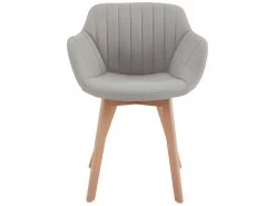 STEFFY - Chaise Scandinave Tissu Lin Pied Hêtre (x4) 11 STEFFY - Chaise Scandinave Tissu Lin Pied Hêtre (x4) -Magasin de meubles de restaurant chaise 9182113