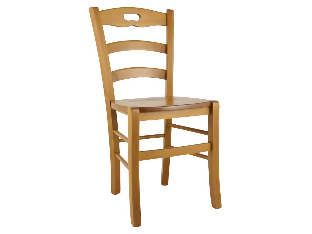 SUZY - Lot De 4 Chaises Teinté Chêne Et Assises En Bois 4 SUZY - Lot De 4 Chaises Teinté Chêne Et Assises En Bois – Image 2