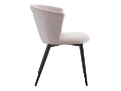 KOLYE - Lot De 2 Chaises Velours Rose Et Pieds Métal -Magasin de meubles de restaurant chaise 9219303