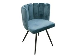 Chaise Ariel Velours Bleu Canard - Bleu Canard 9 Chaise Ariel Velours Bleu Canard - Bleu Canard -Magasin de meubles de restaurant chaise 9219357