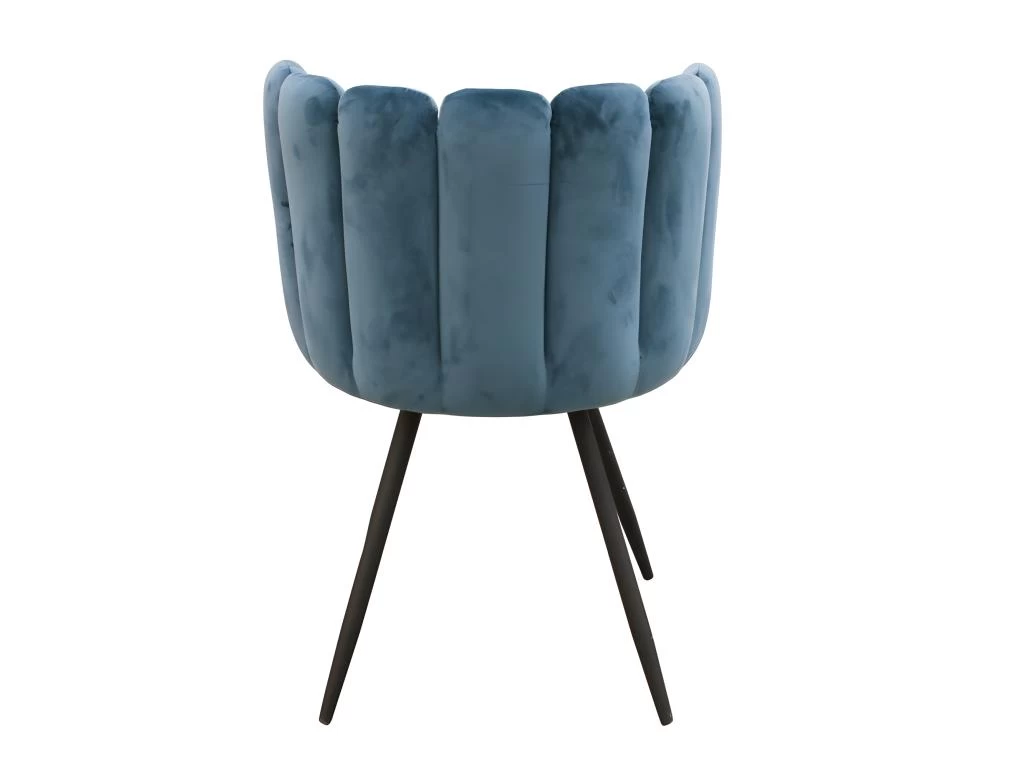 Chaise Ariel Velours Bleu Canard - Bleu Canard 7 Chaise Ariel Velours Bleu Canard - Bleu Canard – Image 5