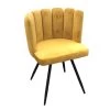 Chaise Ariel Velours Jaune Moutarde - Jaune Moutarde -Magasin de meubles de restaurant chaise 9219373