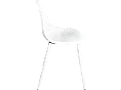 KAYELLES Lot De 4 Chaises De Cuisine Nid D’abeille OTA (Blanc) 9 KAYELLES Lot De 4 Chaises De Cuisine Nid D’abeille OTA (Blanc) -Magasin de meubles de restaurant chaise 9235197