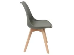 MEDALINE - Lot De 6 Chaises Scandinaves Kaki 10 MEDALINE - Lot De 6 Chaises Scandinaves Kaki -Magasin de meubles de restaurant chaise 9243499