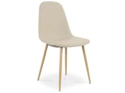Lot De 4 Chaises Scandinaves Bali Tissu Beige 7 Lot De 4 Chaises Scandinaves Bali Tissu Beige -Magasin de meubles de restaurant chaise 9243993