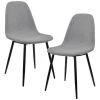 Lot De 2 Chaises De Salle à Manger Kerava 86 X 46 Cm Gris [en.casa] -Magasin de meubles de restaurant chaise 9244457