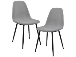 Lot De 2 Chaises De Salle à Manger Kerava 86 X 46 Cm Gris [en.casa]