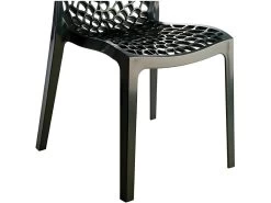 Lot 6 Chaises Ajourées Empilables Noires - GRUYER 7 Lot 6 Chaises Ajourées Empilables Noires - GRUYER -Magasin de meubles de restaurant chaise 9245533