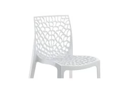 Lot 4 Chaises Ajourées Empilables Blanches - GRUYER 8 Lot 4 Chaises Ajourées Empilables Blanches - GRUYER -Magasin de meubles de restaurant chaise 9245607