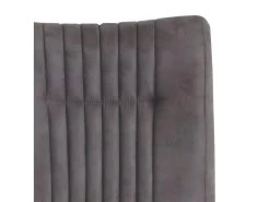 Chaise Velours Taupe Foncé Et Pieds Design En Métal Noir - VIVI -Magasin de meubles de restaurant chaise 9246019