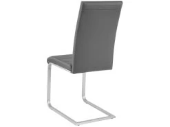 Lot De 6 Chaises Pieds Acier Siège De Salon Cuisine Salle à Manger Design Carré élégant Gris 08_0000122 -Magasin de meubles de restaurant chaise 9246225