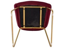 1x Chaise De Salle à Manger En Velours Bordeaux 19_0000134 -Magasin de meubles de restaurant chaise 9249823