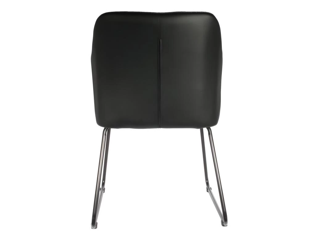 AMANCA - Lot De 2 Fauteuils Tissu Gris Et Simili Noir 7 AMANCA - Lot De 2 Fauteuils Tissu Gris Et Simili Noir – Image 5