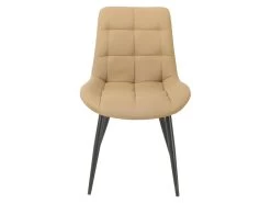 Lot De 2 Chaises En Tissu Jaune Pâle Pieds En Métal Noir - JAELLE 9 Lot De 2 Chaises En Tissu Jaune Pâle Pieds En Métal Noir - JAELLE -Magasin de meubles de restaurant chaise 9251815