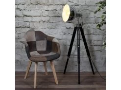 MELO - Lot De 2 Fauteuils Scandinaves Aspect Vieux Cuir