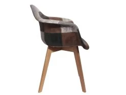 MELO - Lot De 2 Fauteuils Scandinaves Aspect Vieux Cuir 11 MELO - Lot De 2 Fauteuils Scandinaves Aspect Vieux Cuir -Magasin de meubles de restaurant chaise 9252321