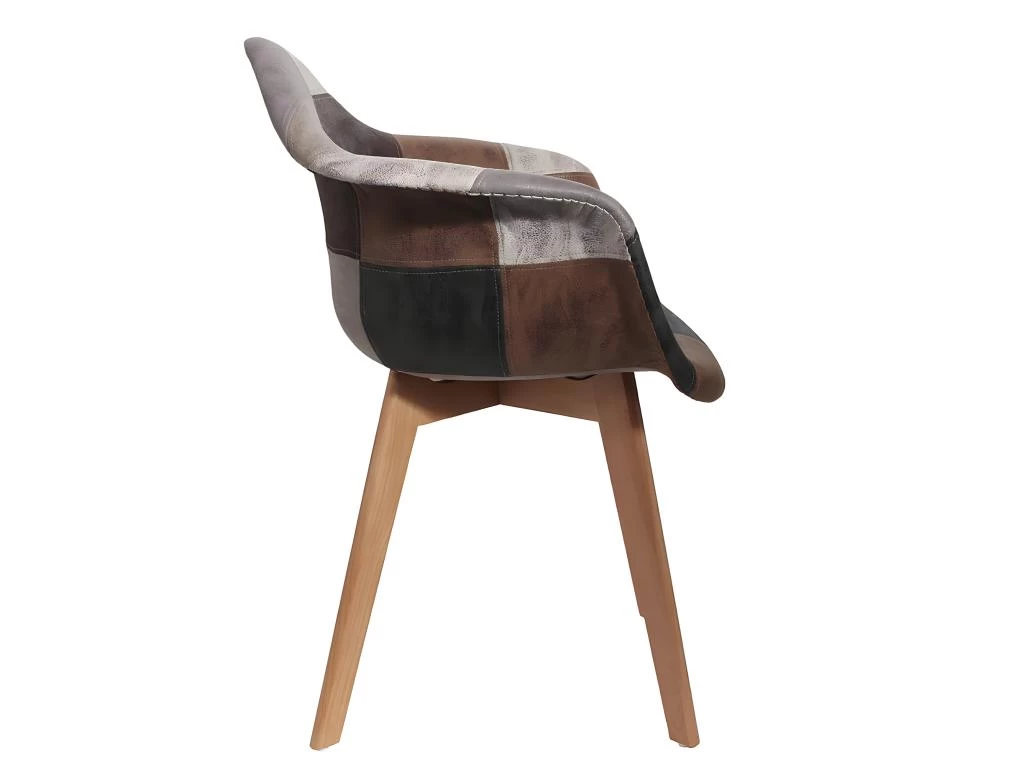 MELO - Lot De 2 Fauteuils Scandinaves Aspect Vieux Cuir 7 MELO - Lot De 2 Fauteuils Scandinaves Aspect Vieux Cuir – Image 5