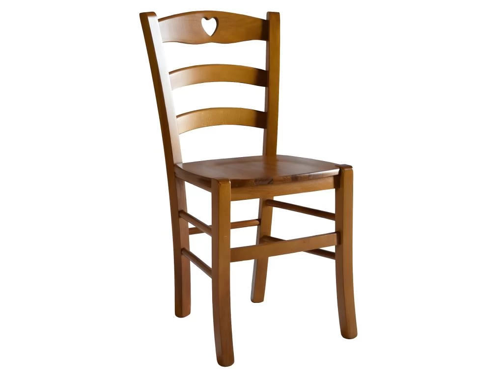 NAPLES - Lot De 6 Chaises Teinté Chêne Et Assises En Bois 4 NAPLES - Lot De 6 Chaises Teinté Chêne Et Assises En Bois – Image 2