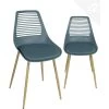 Lot De 2 Chaises De Cuisine Retro (bleu) GEOS 1 Lot De 2 Chaises De Cuisine Retro (bleu) GEOS -Magasin de meubles de restaurant chaise 9524643