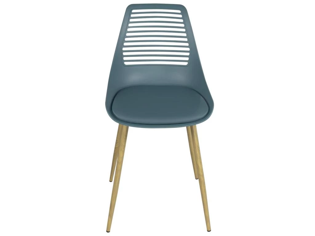 Lot De 2 Chaises De Cuisine Retro (bleu) GEOS 4 Lot De 2 Chaises De Cuisine Retro (bleu) GEOS – Image 2