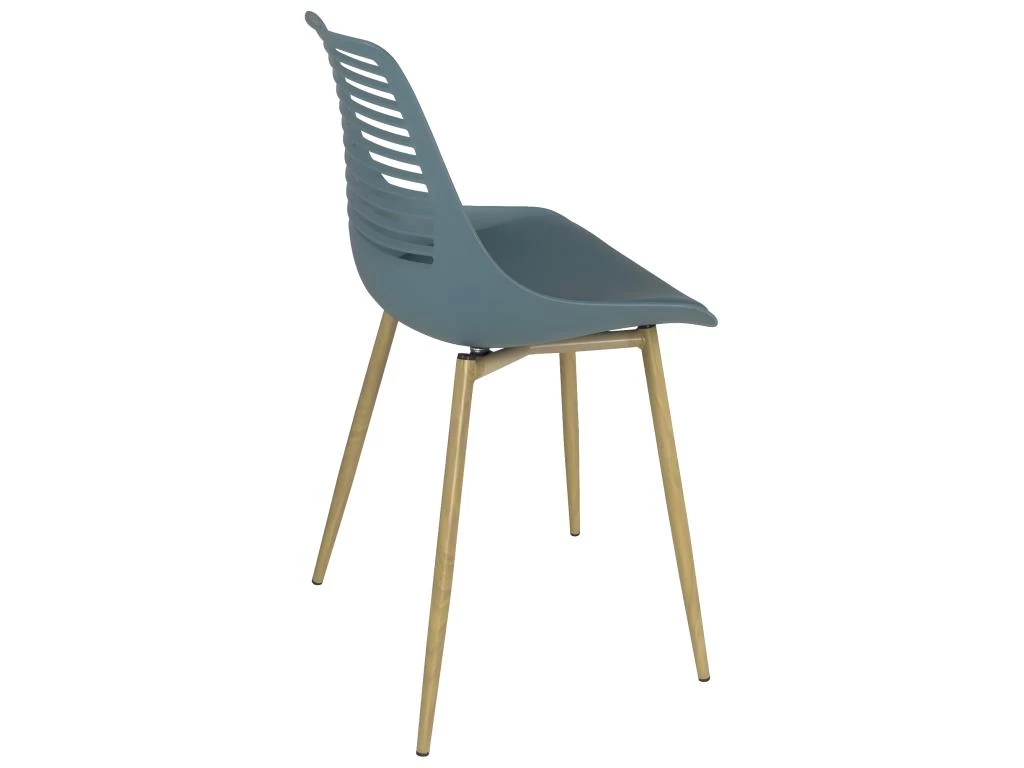 Lot De 2 Chaises De Cuisine Retro (bleu) GEOS 6 Lot De 2 Chaises De Cuisine Retro (bleu) GEOS – Image 4