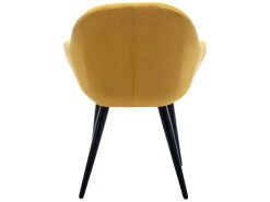 CANCUN - Chaise Scandinave Tissu Curry Pieds Métal Noir(x2) 9 CANCUN - Chaise Scandinave Tissu Curry Pieds Métal Noir(x2) -Magasin de meubles de restaurant chaise 9531535