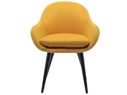 CANCUN - Chaise Scandinave Tissu Curry Pieds Métal Noir(x2) 11 CANCUN - Chaise Scandinave Tissu Curry Pieds Métal Noir(x2) -Magasin de meubles de restaurant chaise 9531539