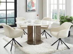 Lot De 2 Chaises Avec Accoudoirs En Tissu Et Métal - Beige - MADIALI De Pascal MORABITO 11 Lot De 2 Chaises Avec Accoudoirs En Tissu Et Métal - Beige - MADIALI De Pascal MORABITO -Magasin de meubles de restaurant chaise 9587775