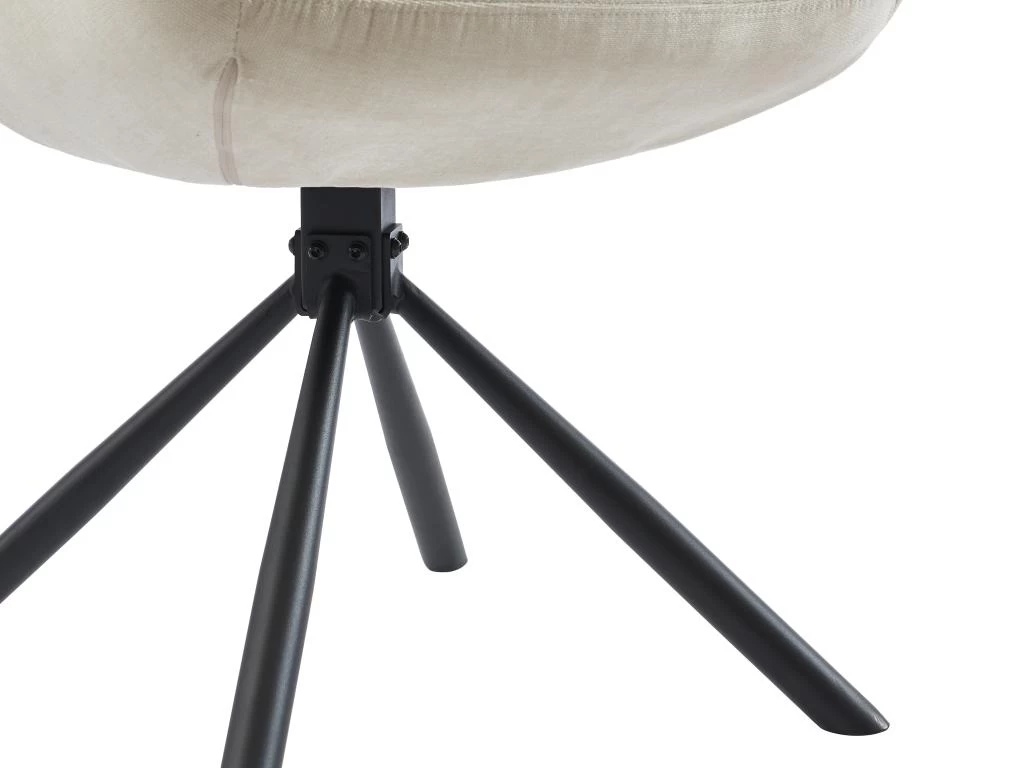 Lot De 2 Chaises Avec Accoudoirs En Tissu Et Métal - Beige - MADIALI De Pascal MORABITO 9 Lot De 2 Chaises Avec Accoudoirs En Tissu Et Métal - Beige - MADIALI De Pascal MORABITO – Image 7