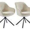 Lot De 2 Chaises Avec Accoudoirs En Tissu Et Métal - Beige - MADIALI De Pascal MORABITO 1 Lot De 2 Chaises Avec Accoudoirs En Tissu Et Métal - Beige - MADIALI De Pascal MORABITO -Magasin de meubles de restaurant chaise 9587817