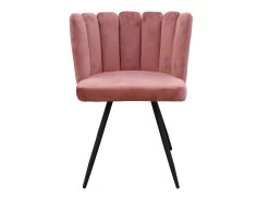 CHARLOTTE - Lot De 2 Chaises Velours Rose -Magasin de meubles de restaurant chaise 9830751