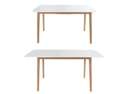 Ensemble Table Extensible 120/160cm HELGA Et 4 Chaises NORA Blanc - HAPPY GARDEN -Magasin de meubles de restaurant ensemble table et chaise 10779289