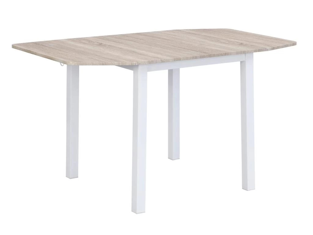 Ensemble Table + 4 Chaises En MDF Et Métal - Naturel Et Blanc - MAEWIN 7 Ensemble Table + 4 Chaises En MDF Et Métal - Naturel Et Blanc - MAEWIN – Image 5