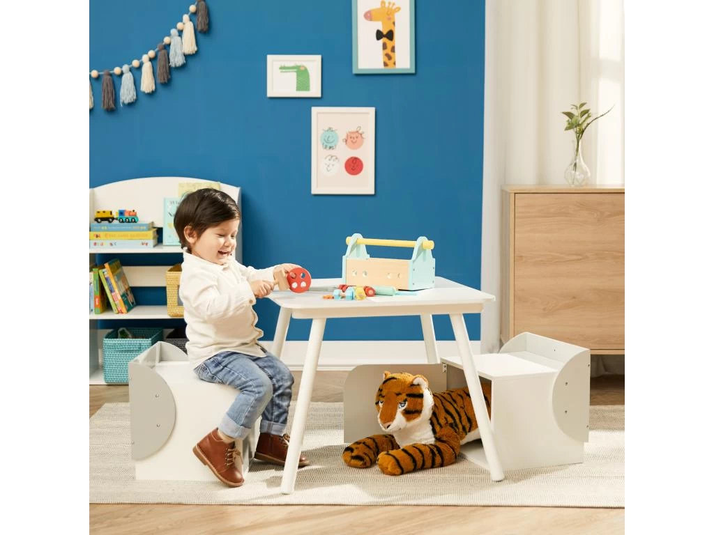 Table Et Chaises De Briques En Bas De Forme Meuble Pour Enfants 4 Table Et Chaises De Briques En Bas De Forme Meuble Pour Enfants – Image 2