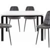 Sabine120 Cm Luna 4pk Noir 2 Sabine120 Cm Luna 4pk Noir -Magasin de meubles de restaurant ensemble table et chaise 21679793