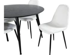 DippØ115BLBL Ensemble Table, Table Noir Et 4 Polar Fluff Chaises Teddy Blanc. 10 DippØ115BLBL Ensemble Table, Table Noir Et 4 Polar Fluff Chaises Teddy Blanc. -Magasin de meubles de restaurant ensemble table et chaise 22191303