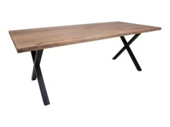 Moss Salle à Manger, 1 Table à Manger Et 6 Chaises, Gris Foncé Et Chêne. -Magasin de meubles de restaurant ensemble table et chaise 22193103