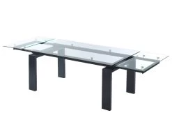 Ensemble Table LUBANA + 4 Chaise MUSE - Noir Et Beige -Magasin de meubles de restaurant ensemble table et chaise 505065